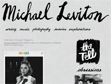 Tablet Screenshot of michaelleviton.com